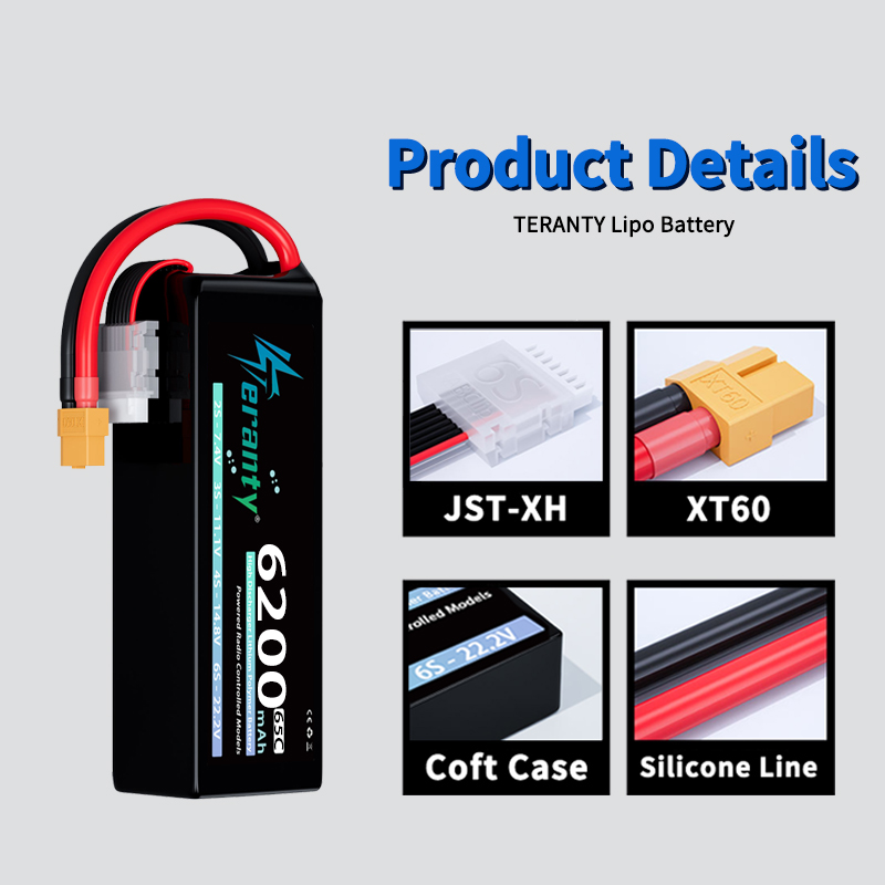 TERANTY 6S 6200mAh Lipo Pil 22 - Drone Racing Battery incelemesi ve fiyatı